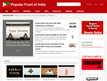 Tablet Screenshot of popularfrontindia.org